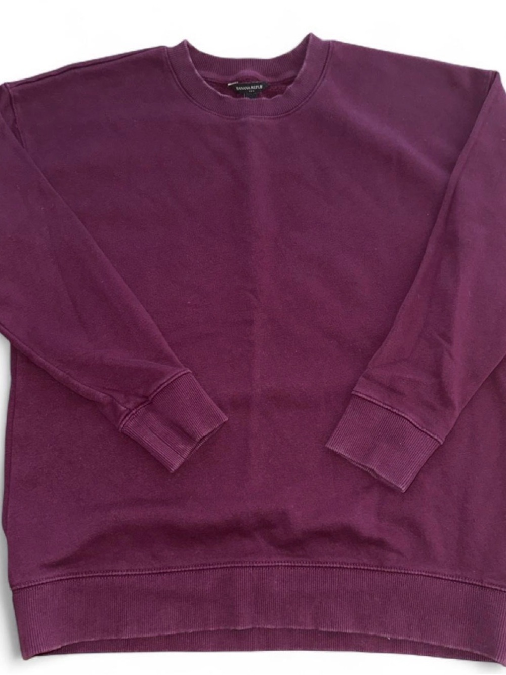 Banana Republic Men's Crewneck Sweater - Plum